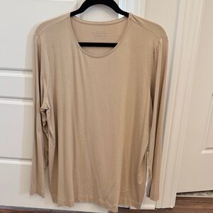 Chico's Tan Long Sleeve Tee